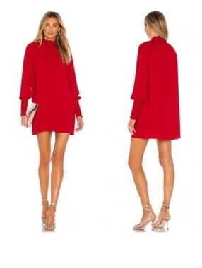Amanda Uprichard X Revolve  Noemi Dress in Scarlet Size XS